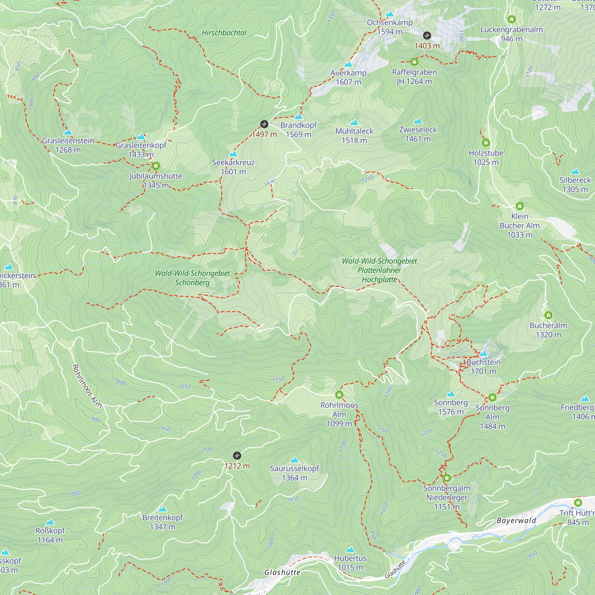 Amperthal Alm map