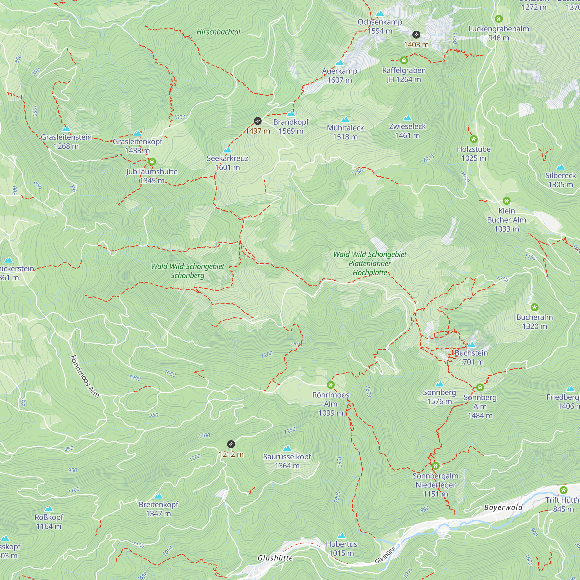 Amperthal Alm map