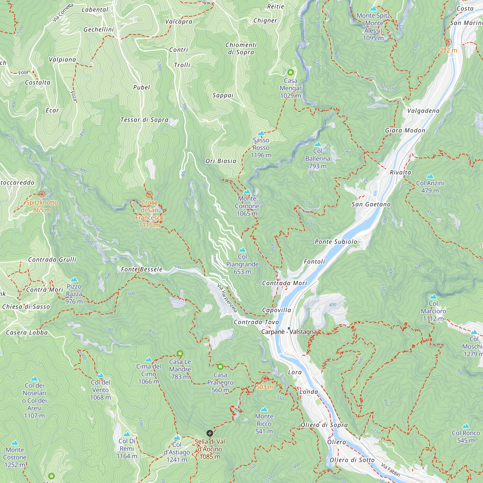 Osteria al Piangrande map