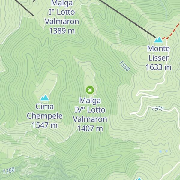 Map of Malga IV° Lotto Valmaron