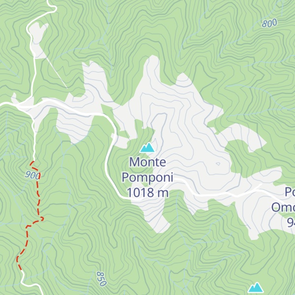 Map of Monte Pomponi