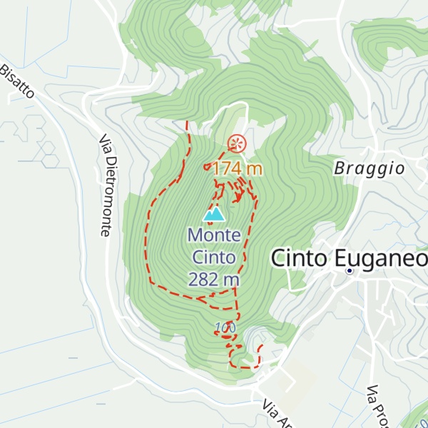 Map of Monte Cinto