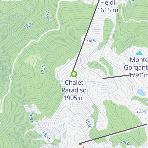 Map of Chalet Paradiso