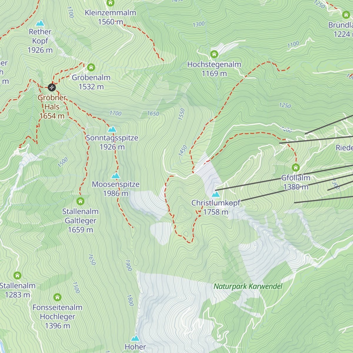 Moosenalm map