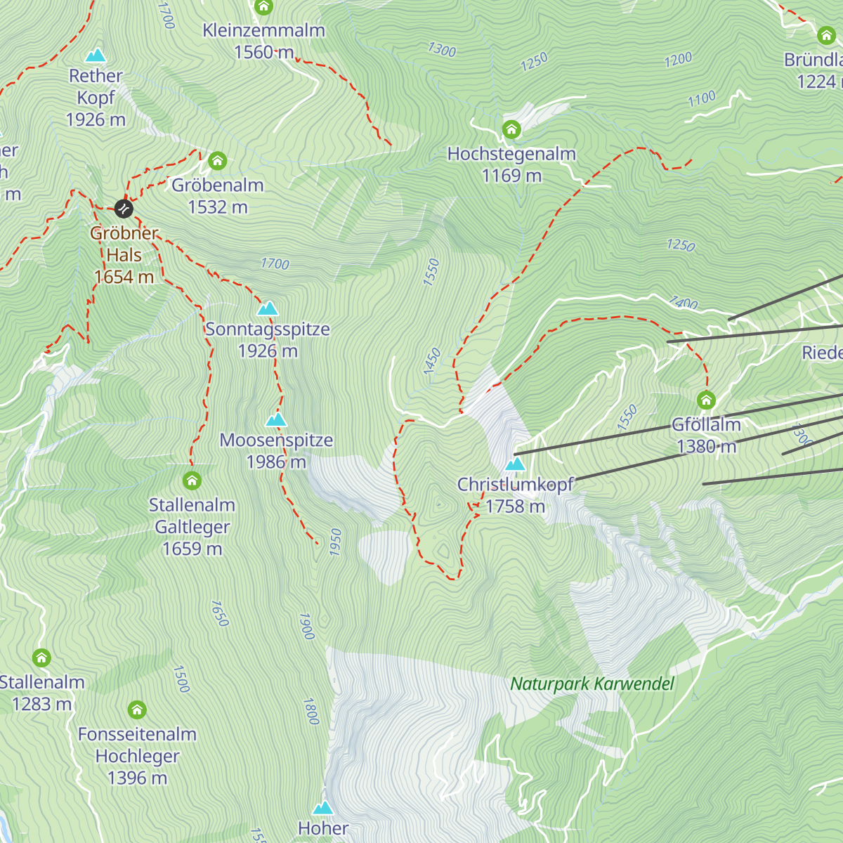 Moosenalm map