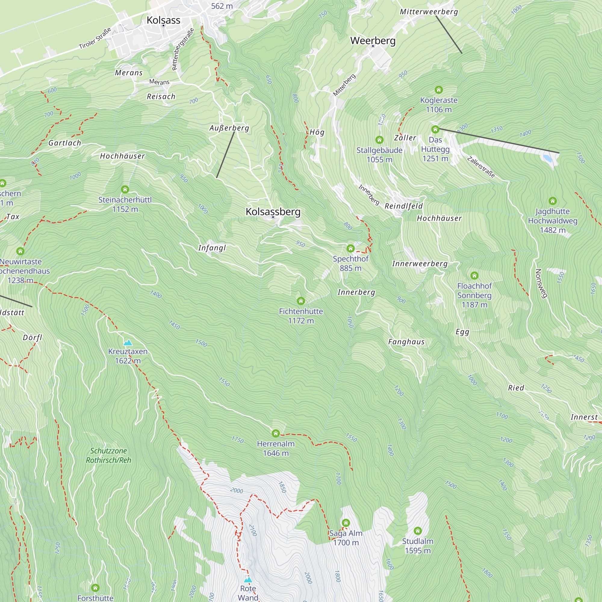 Fichtenhütte map