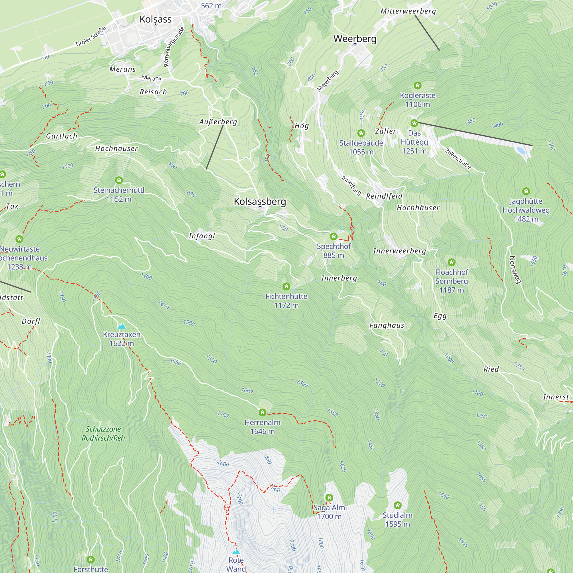 Fichtenhütte map