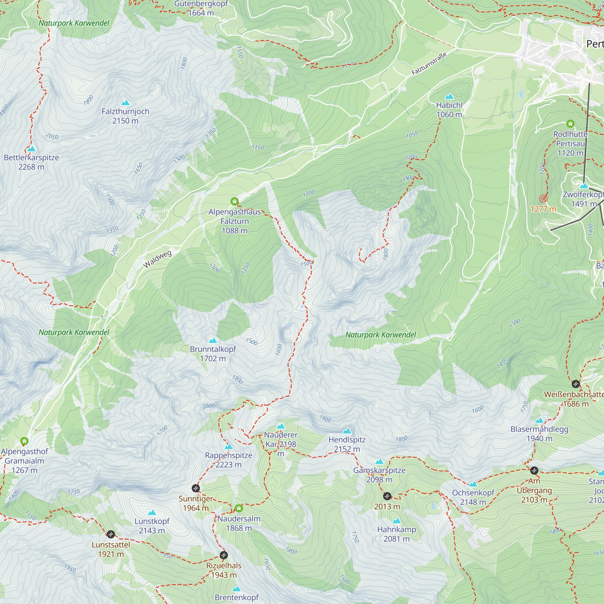Dristl-Alm map