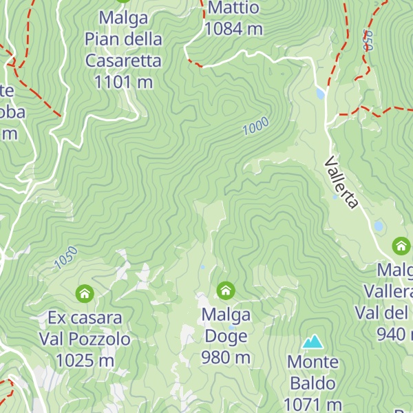 Map of Malga Vallunga