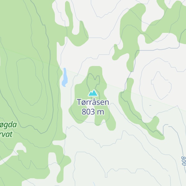 Map of Tørråsen
