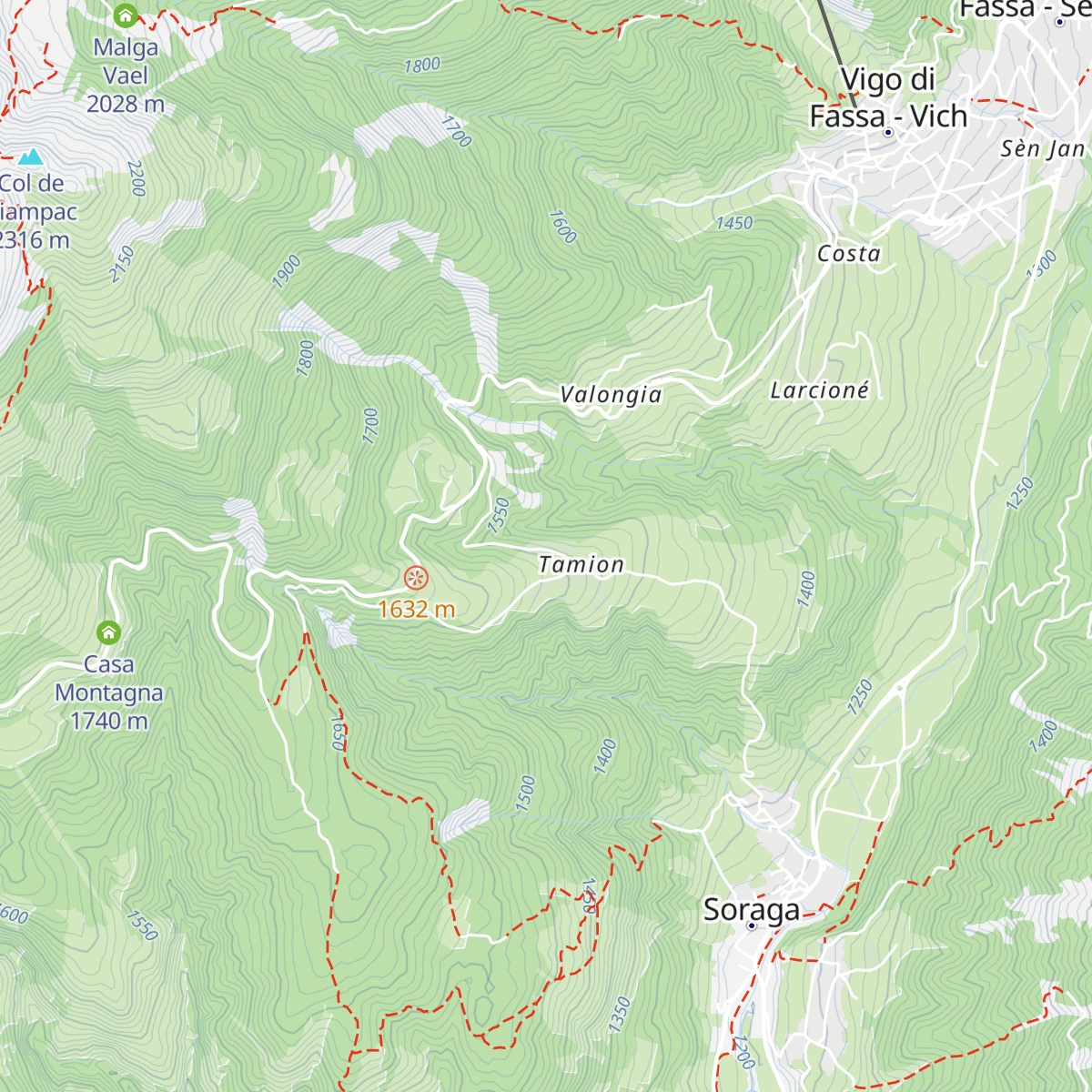 Hotel Gran Mugon map