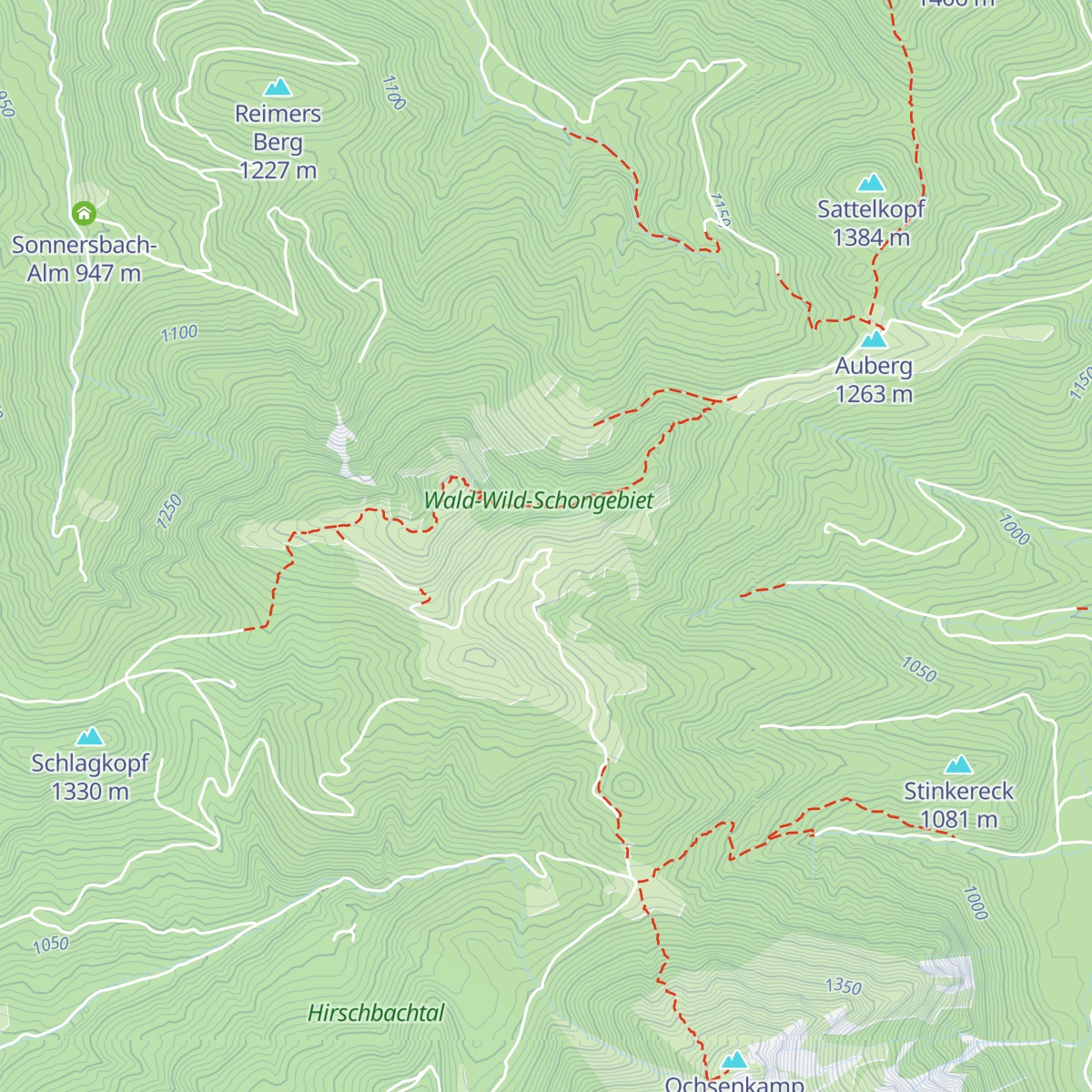 Neuhüttenalm map