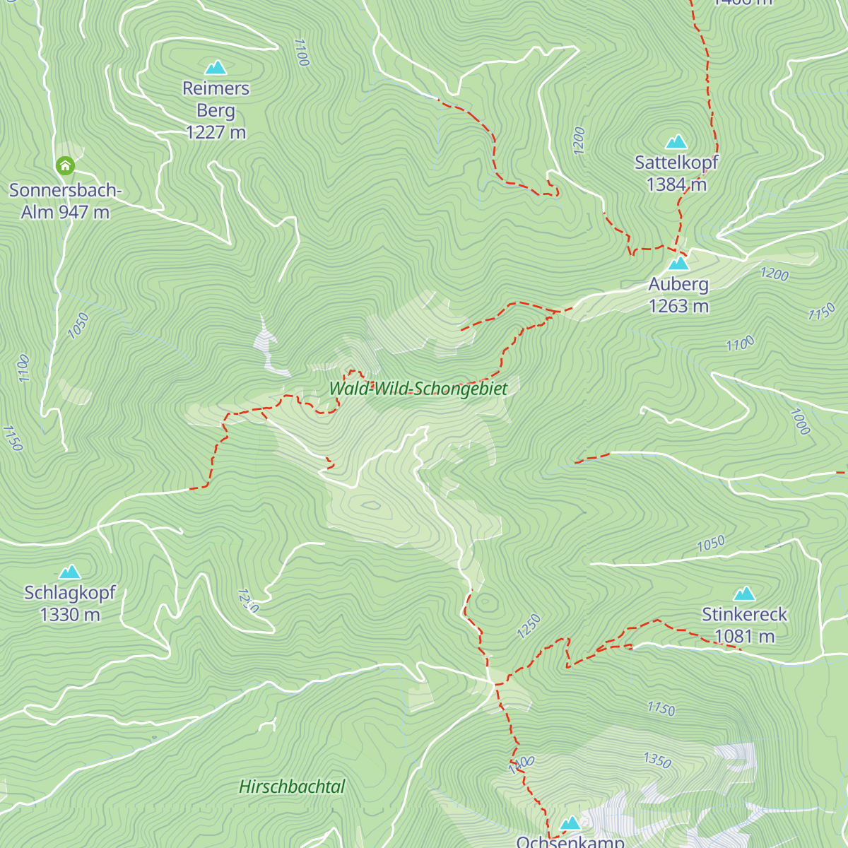 Neuhüttenalm map