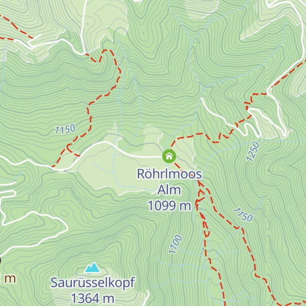 Map of Röhrlmoos Alm