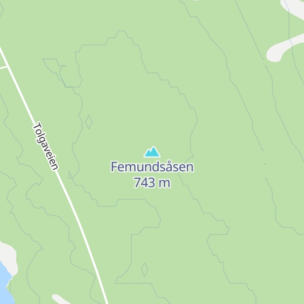 Map of Femundsåsen