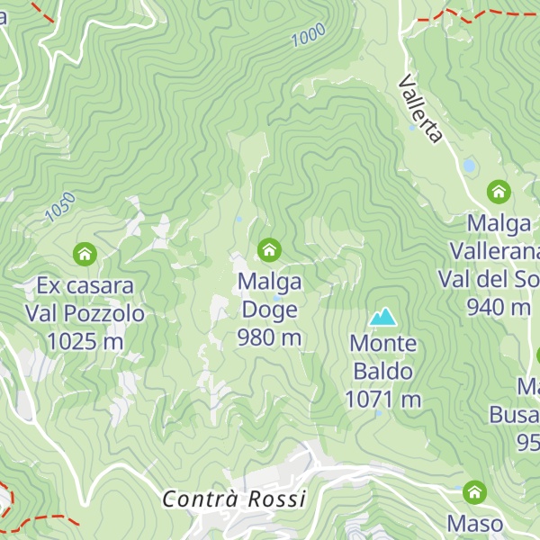 Map of Malga Pozzolo
