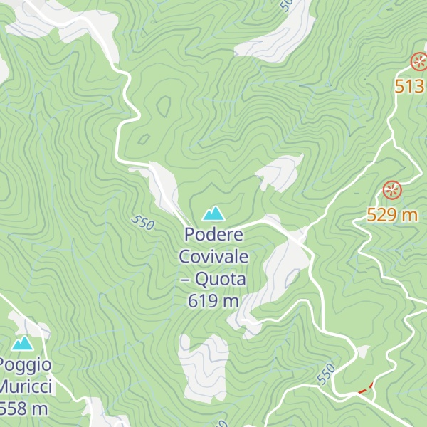 Map of Podere Covivale – Quota