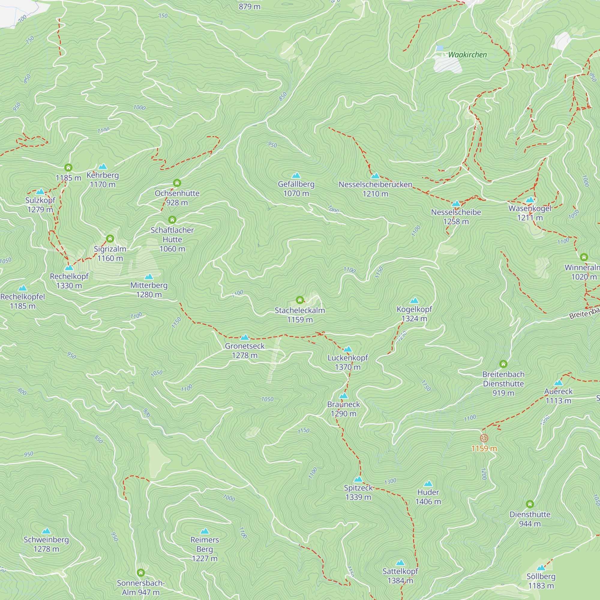 Stacheleckalm map