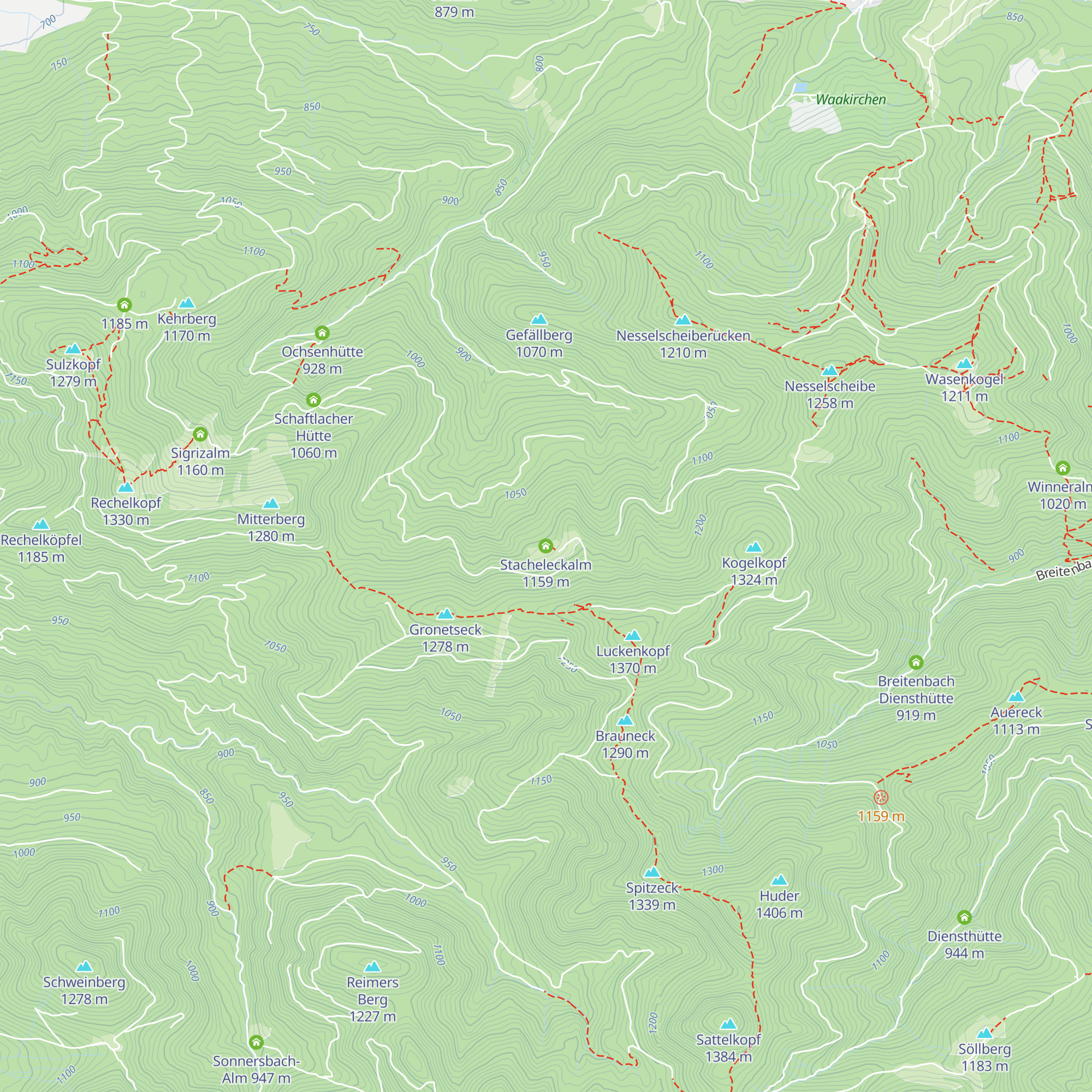 Stacheleckalm map