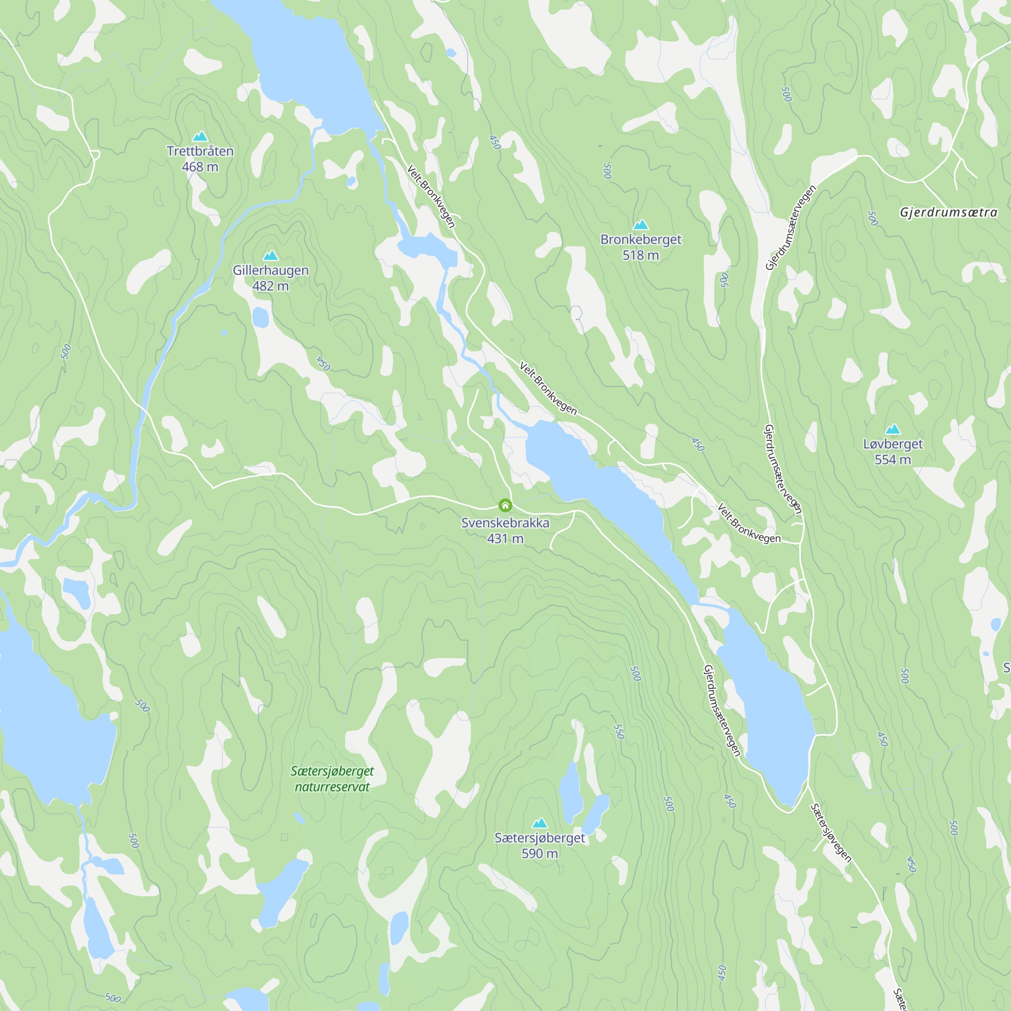 Svenskebrakka map