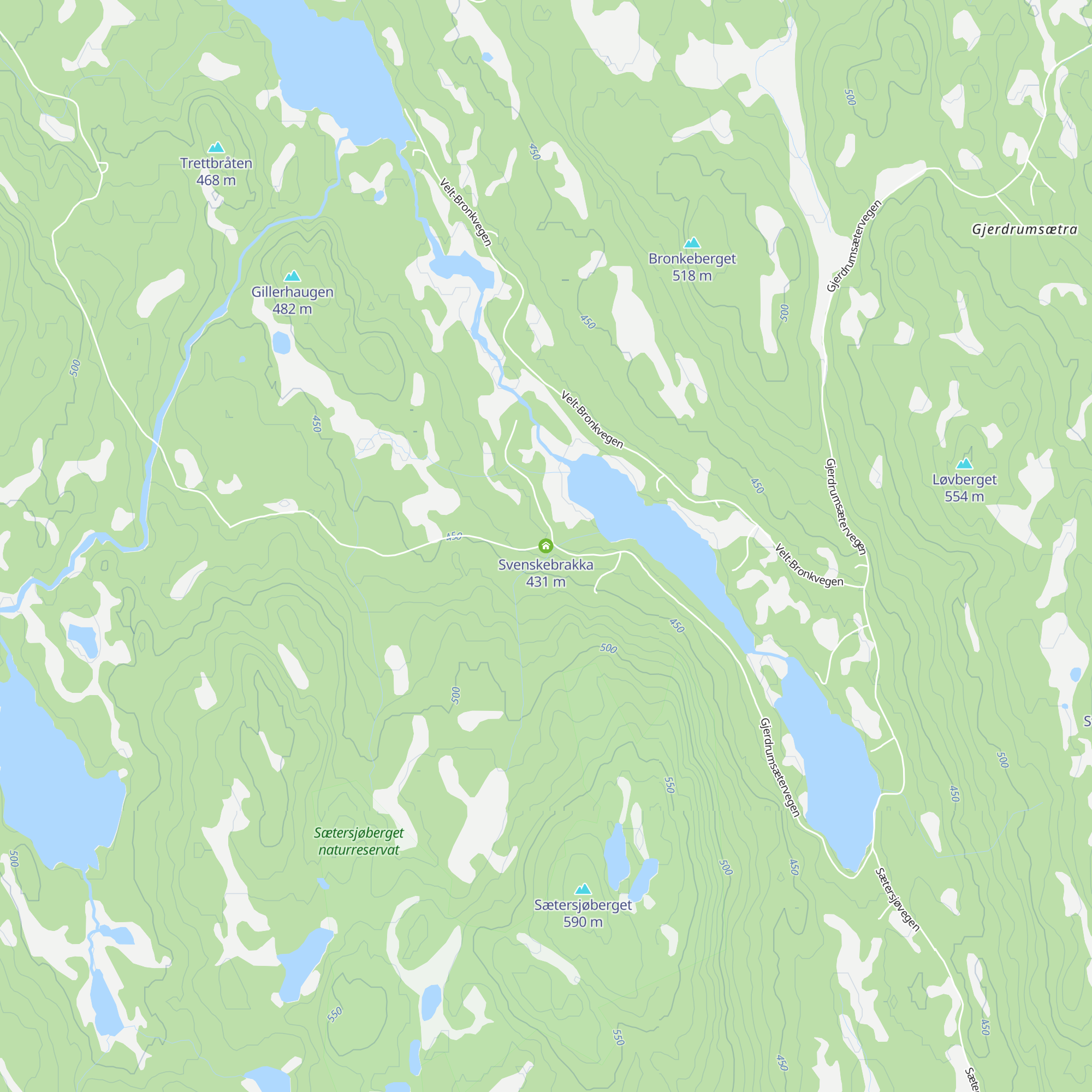 Svenskebrakka map