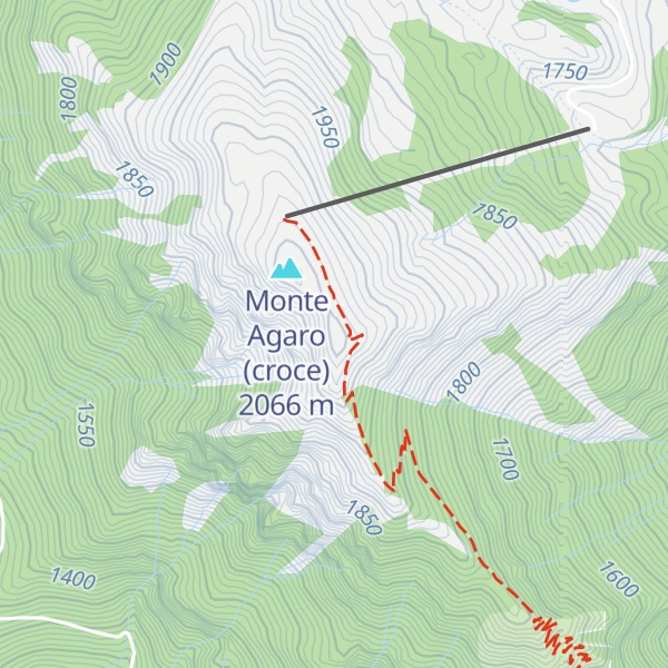 Map of Monte Agaro