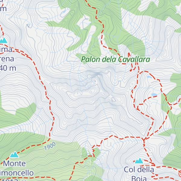 Map of Palòn della Cavallara