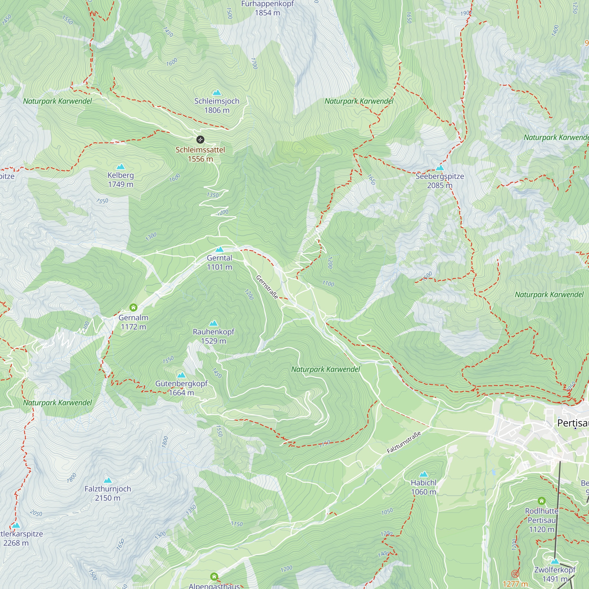 Almgasthof Pletzach map