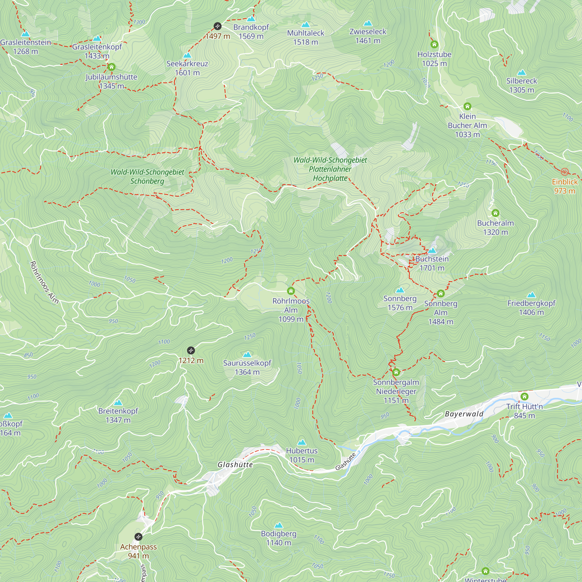 Röhrlmoos Alm map