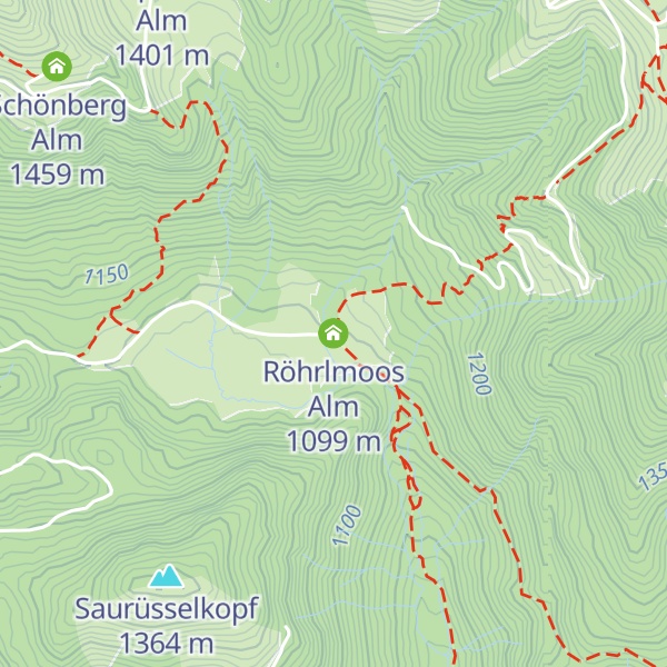 Map of Röhrlmoos Alm