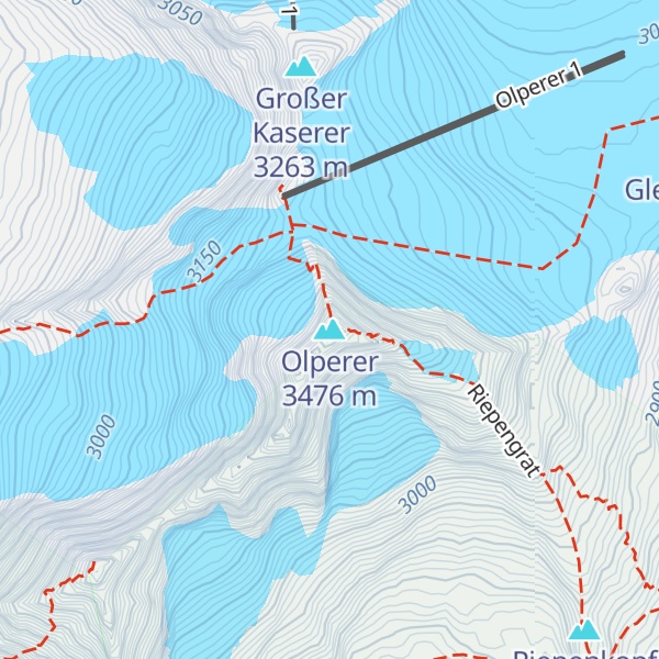 Map of Olperer