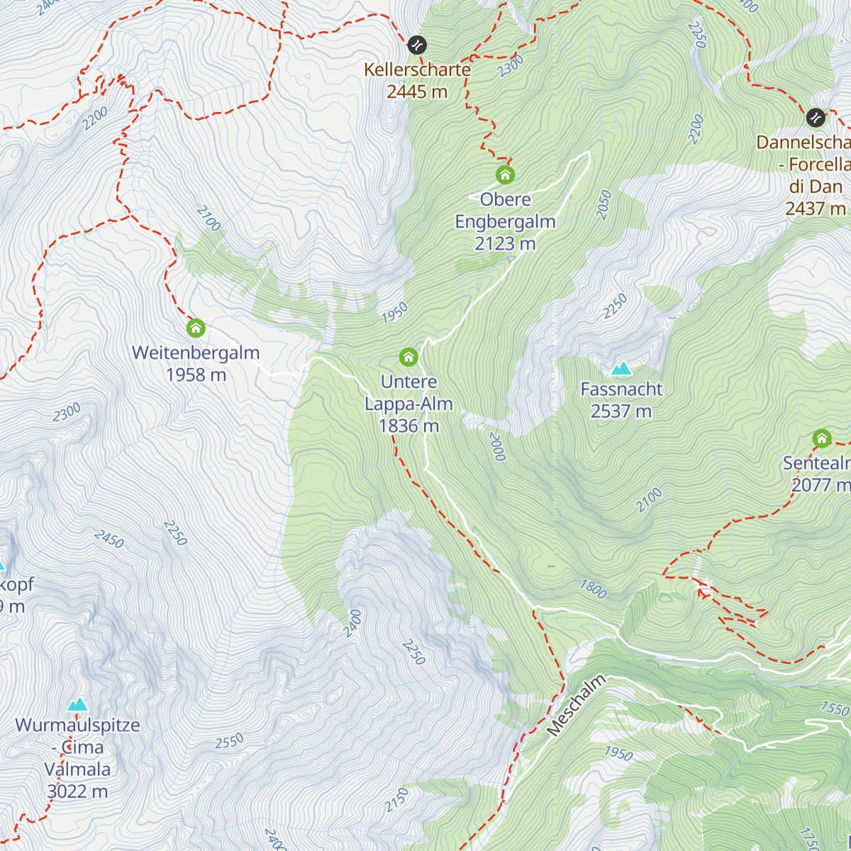 Untere Engbergalm map