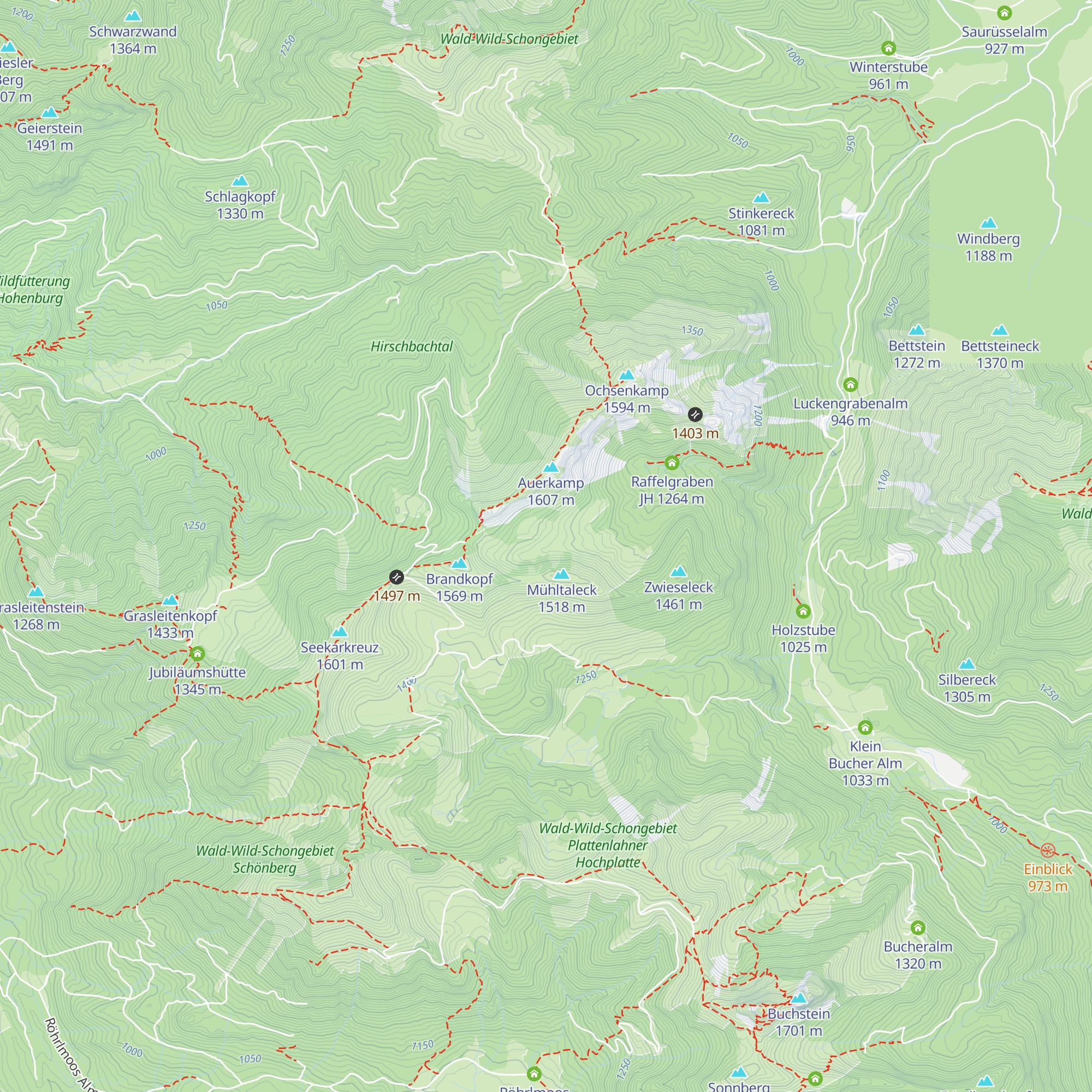 Mühltalalm map