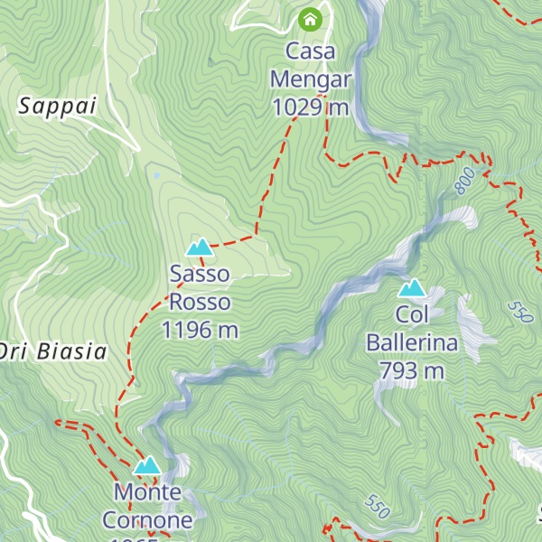 Map of Cresta Grigio