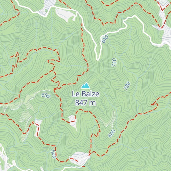 Map of Le Balze