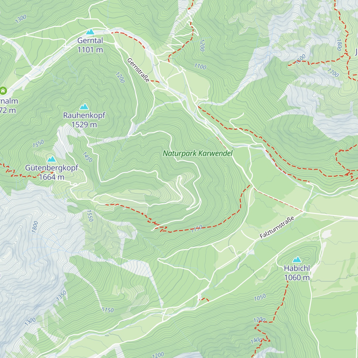 Feilalm map