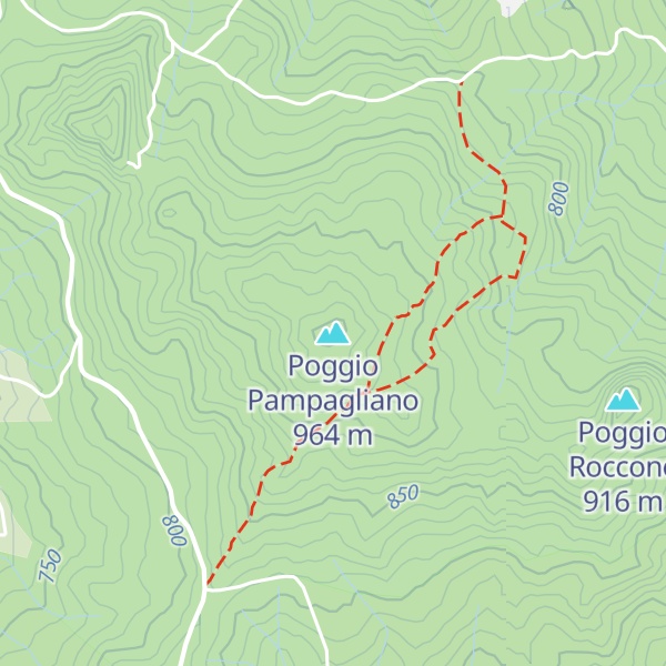 Map of Poggio Pampagliano