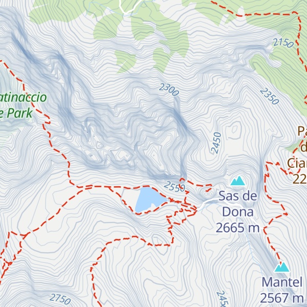 Map of Croda del Lago