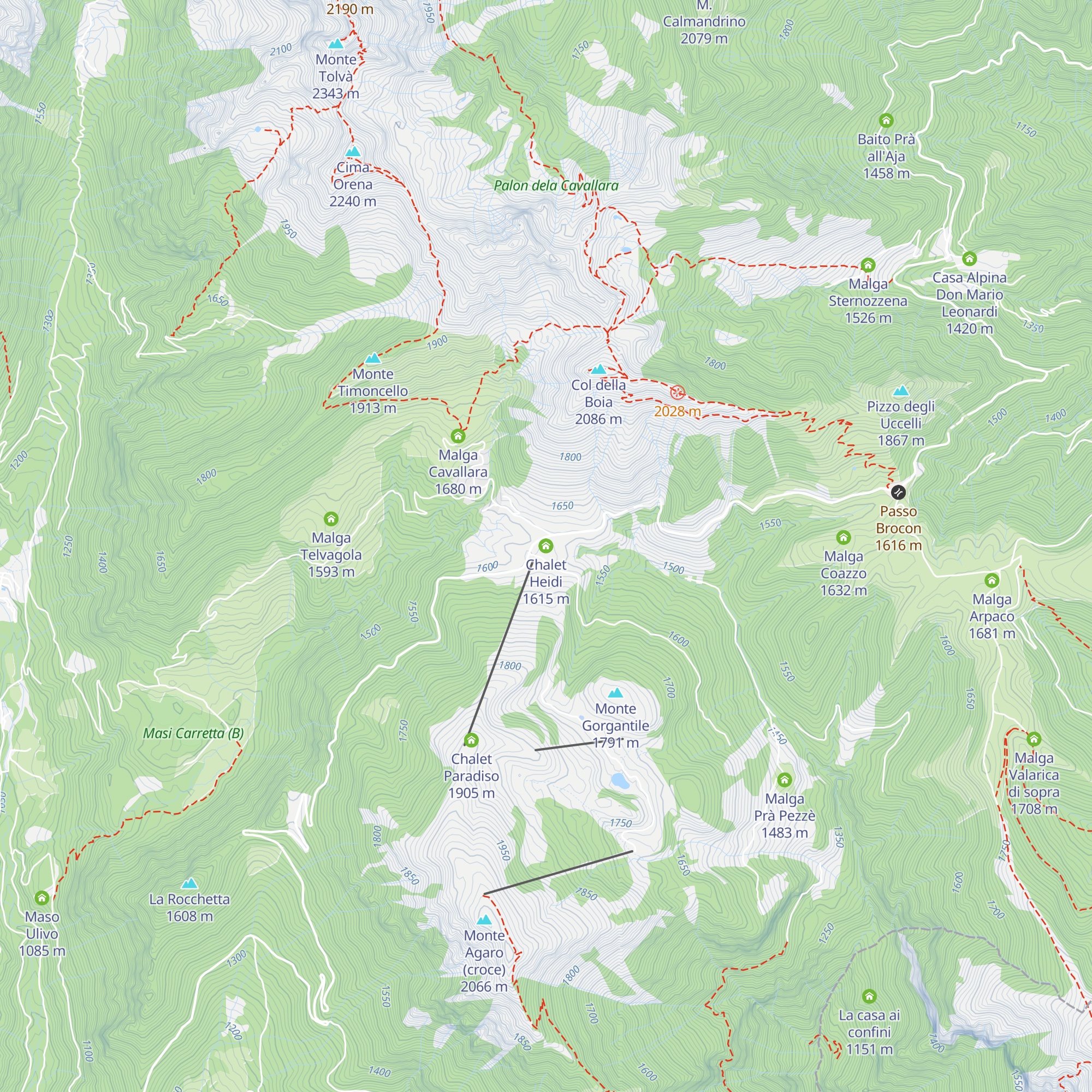 Chalet Heidi map
