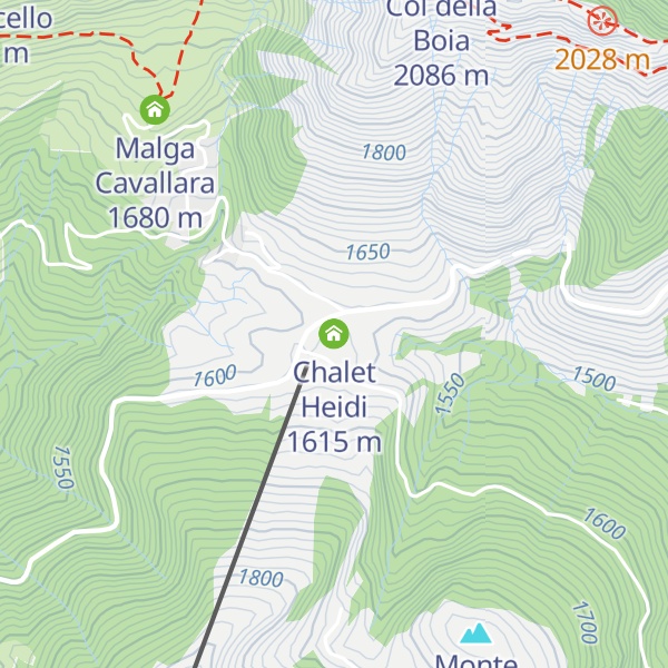 Map of Chalet Heidi