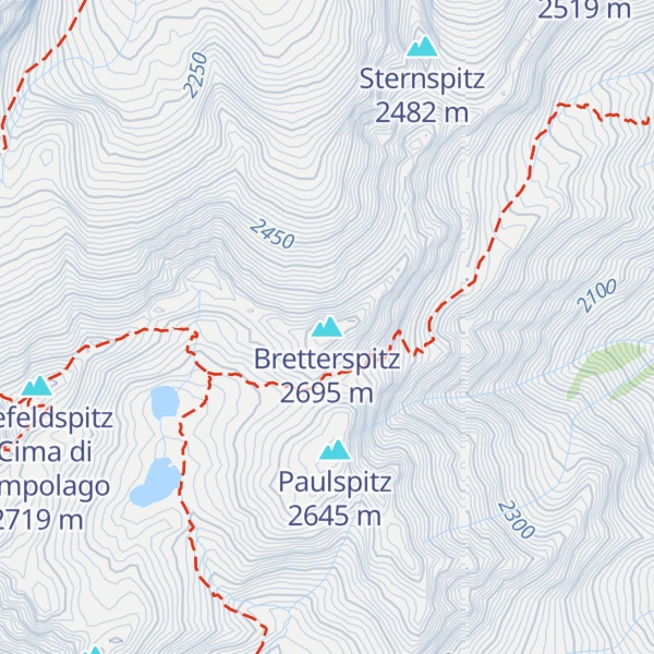Map of Bretterspitz