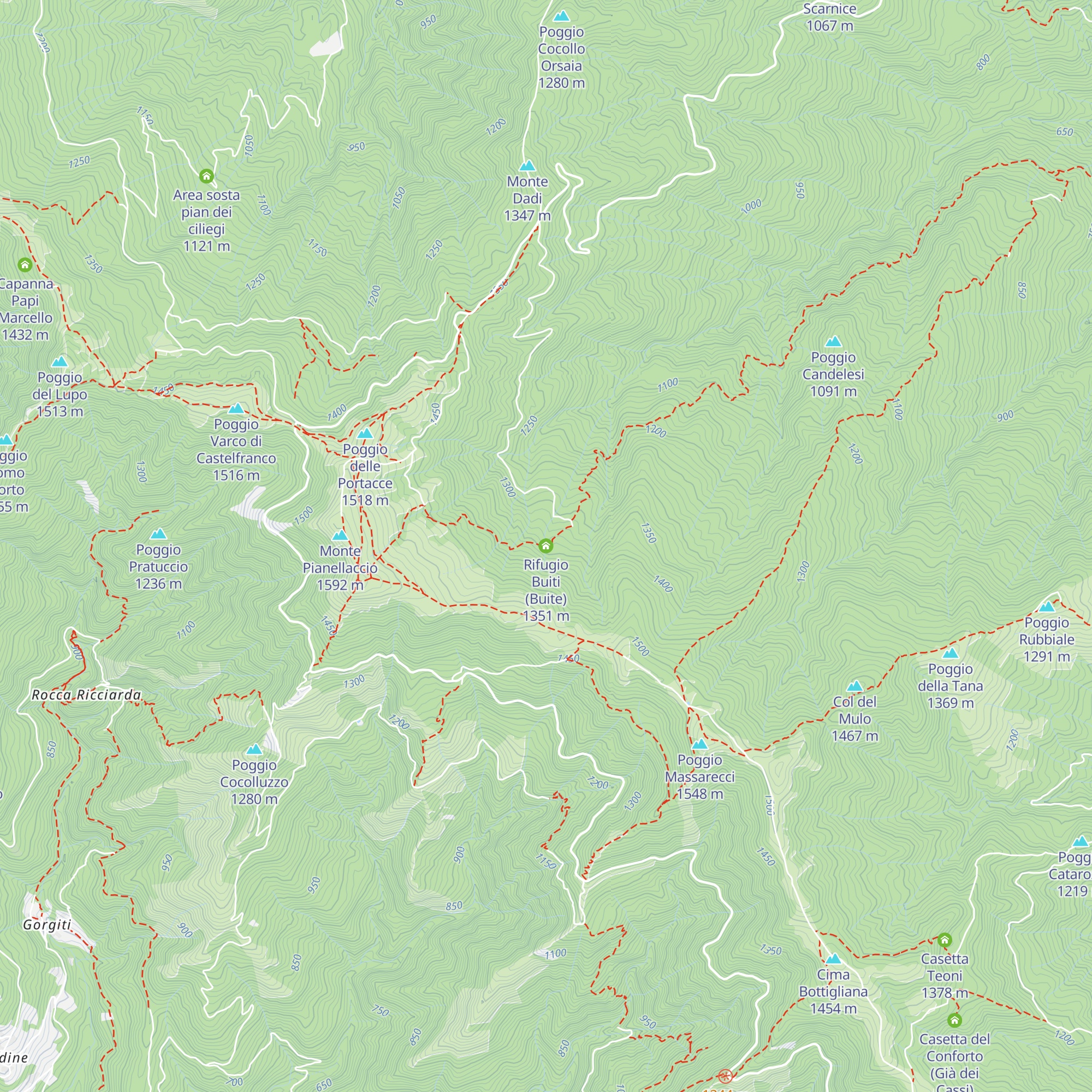 Rifugio Buiti (Buite) map