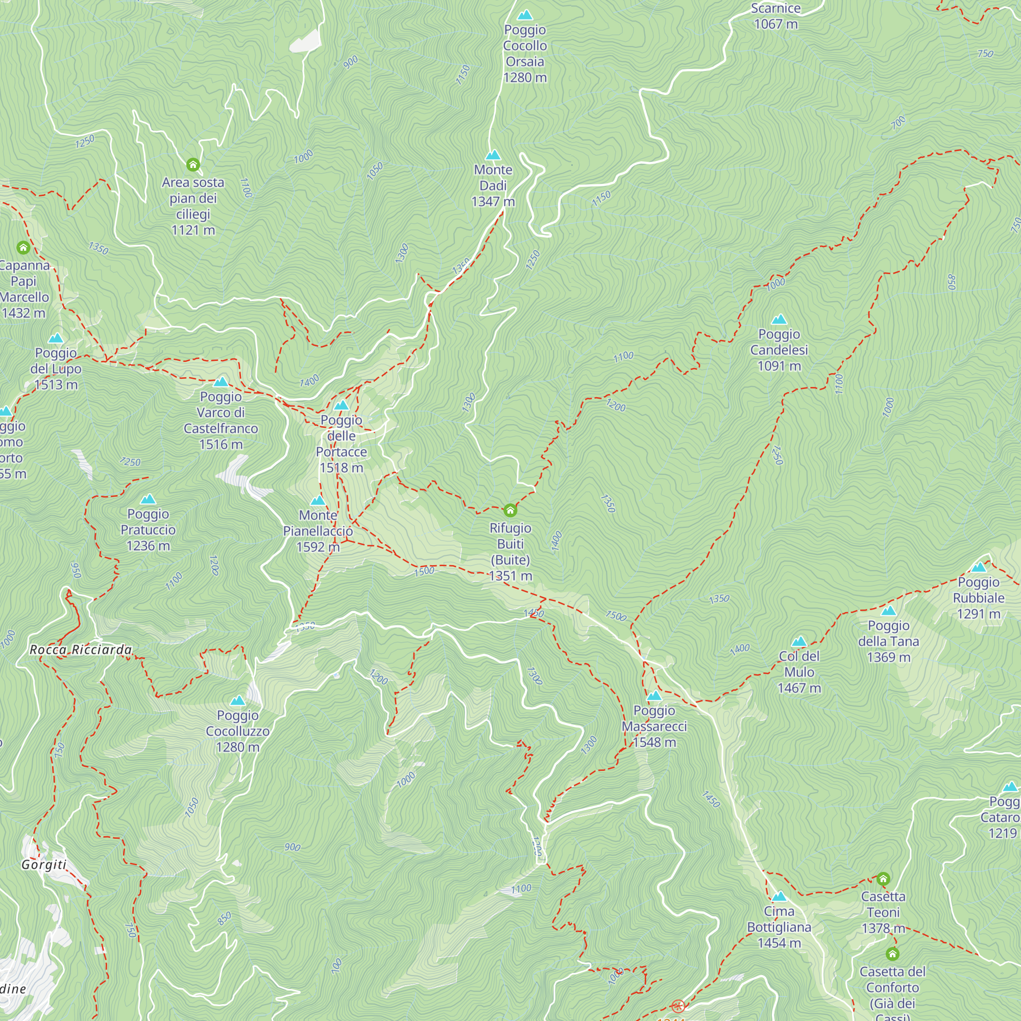 Rifugio Buiti (Buite) map