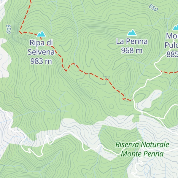 Map of Monte Penna