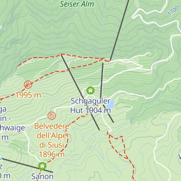 Map of Schgaguler Hut