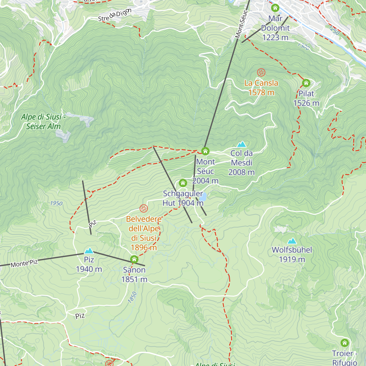 Schgaguler Hut map