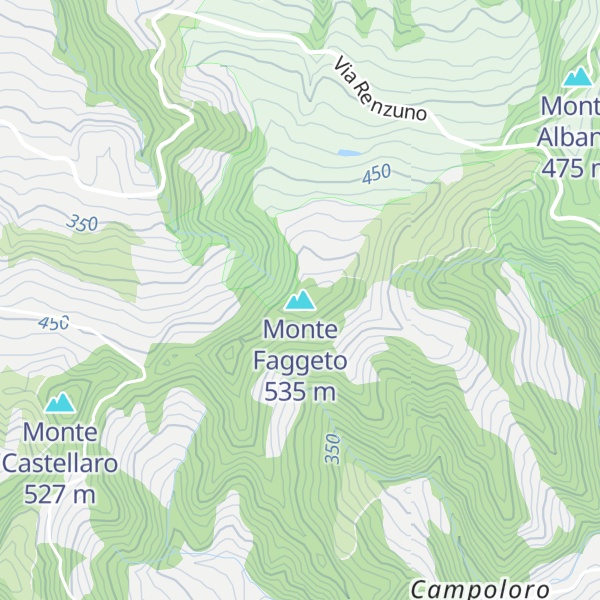 Map of Monte Faggeto