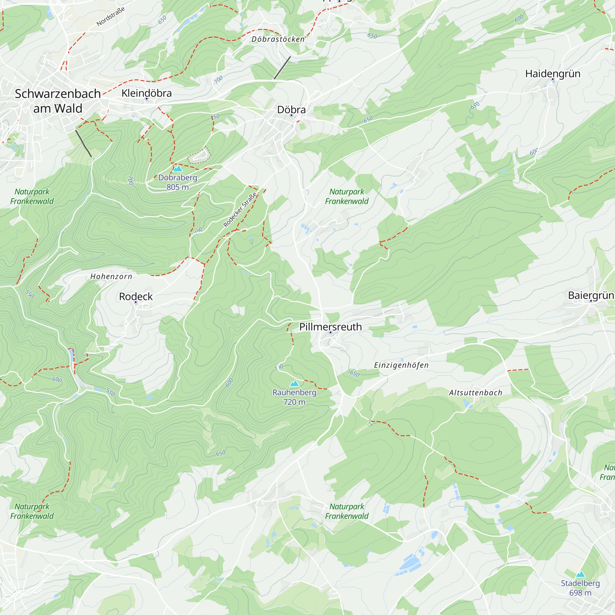 Hütte Döbra map
