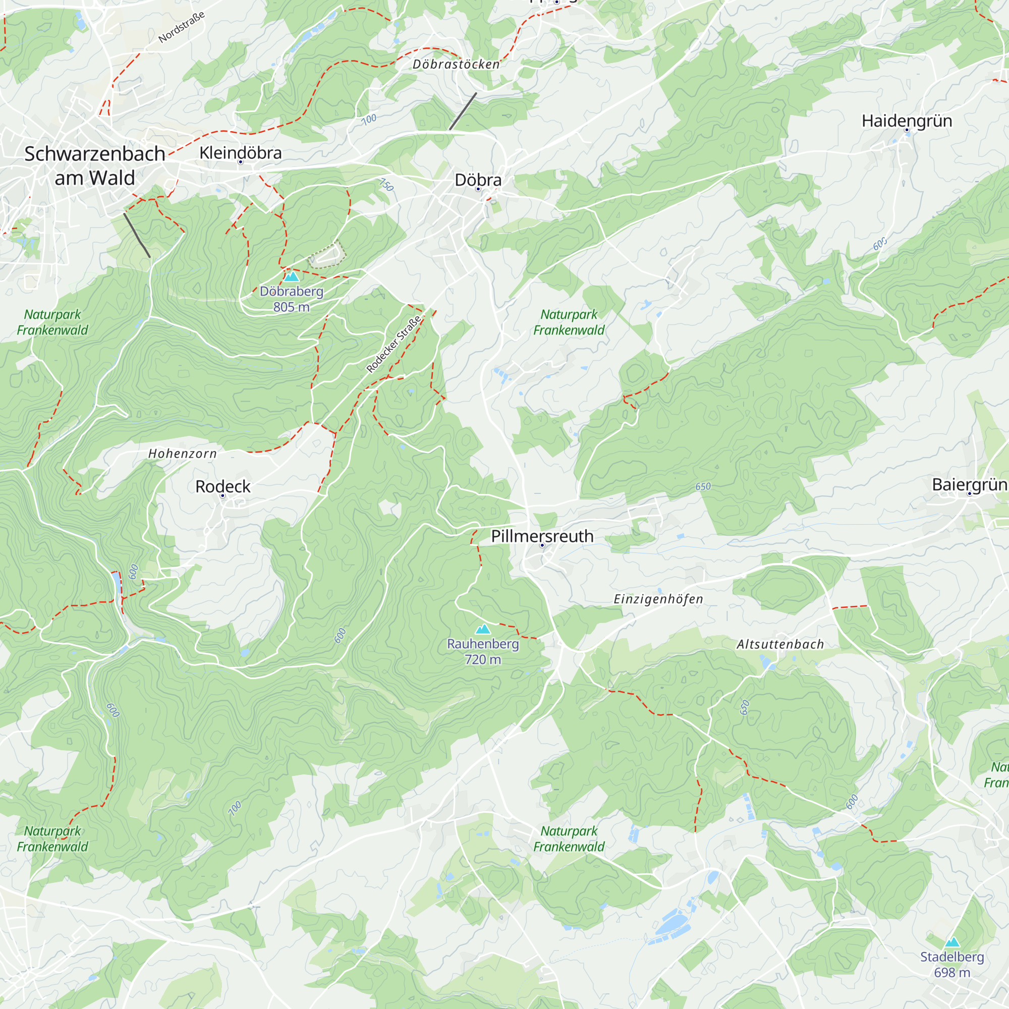 Hütte Döbra map