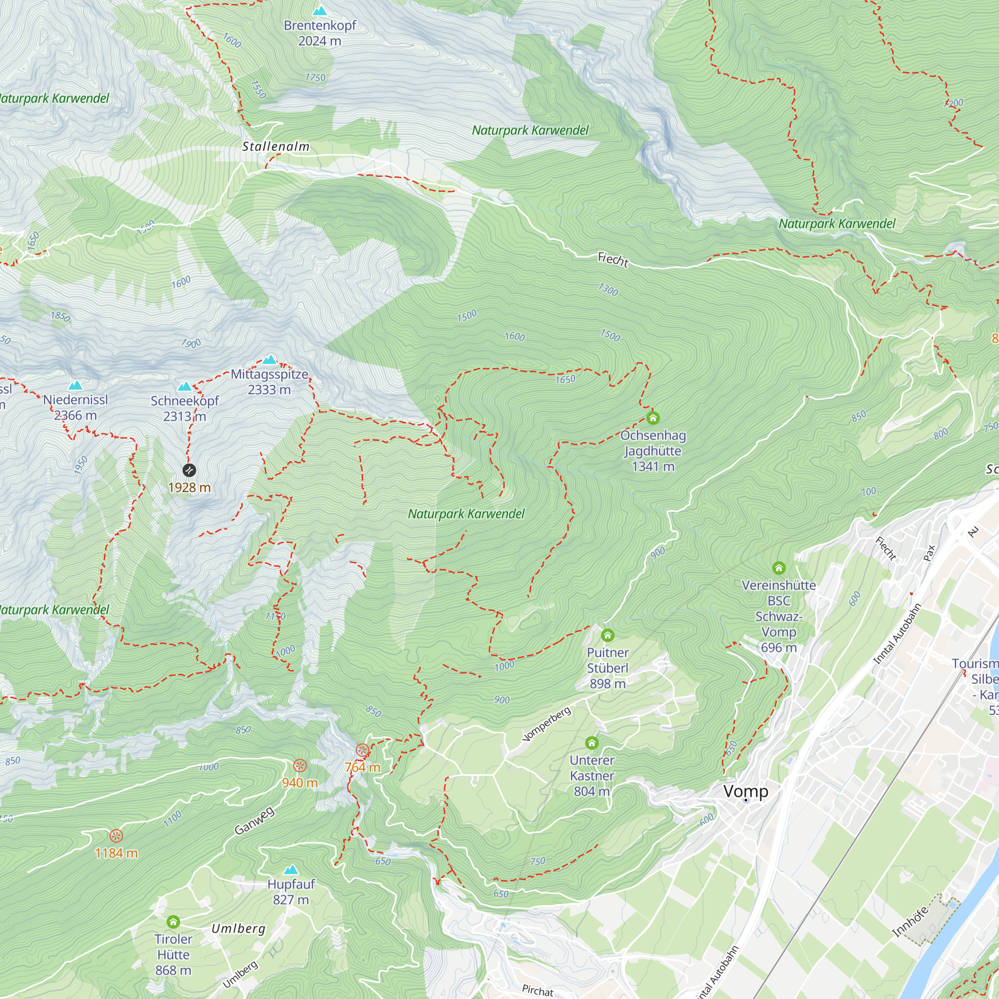 Waldhorb Alpe map